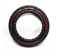 Axorafow 8.5 X 2.0 Inch Solid Rubber Scooter Tire - Explosion-proof Non-slip High-elastic Off-road Tyre for Xiaomi Pro Electric Scooters (50/75-6.1)(RED)