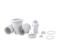 Axorafow 8-Pack Pool Spa Nozzle SP-1434, Adjustable Massage Jets, ABS White Swim Spa Fittings with Gaskets and Rings, Install