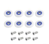 Axorafow 8-pack Replacement Shower Door Rollers with 19 over 23/25mm Wheels for Most Enclosures and Cabins (23mm)