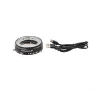 Axorafow Adjustable LED Microscope Light Source with 80 Beads, Ring Light, Thin No-Heat Lab Inspection, Black 87x87mm