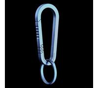 Axorafow Alloy Climbing Carabiner Hook for Outdoor Backpacks, Keychain & Gear Hanging - 5mm Thick, Rust-Resistant, Lightweight (Large: 66x28mm / Small: 46x18mm)(2号扣大号灰色)