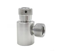 Axorafow Aluminum Maker Connector W21.8-14 Release Cylinder Tank, Leak-Proof Fitting Home Beer Brewing and Aquarium