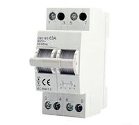 Axorafow Axorafow Interlocked Manual Dual Power Transfer Switch and Rail Mounted Circuit Breaker for 1P 2P 3P 4P Setups Short Circuit Electrical Component(4P)