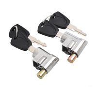 Axorafow Battery Aluminum Lock Battery Saddle Tube Electric Anti-theft Keys - Post Zinc-plated Shell Compatible Having E-For bike 2-pack Seat Having Mounting - Silver(TYPE B)
