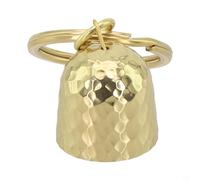 Axorafow Brass Bear Bell for Keyring Camping Cycling Backpack Having - Sturdy Bell Trail Application Metal Safety Hiking Clear Sound 58x21mm 17g