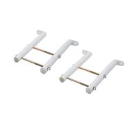 Axorafow Cast Iron Radiator Feet for Vertical Floor Mounting - Thickened Low-carbon Steel Brackets Salt Spray Resistant 10/15/20 Cm Height Options White (2-Pack)(10CM)
