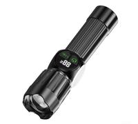 Axorafow Cm Camping Hiking Outdoor Operation Source (Spot COB Side Light) Digital Display 17. 1 -c Rechargeable Led Flashlight with Dual Light