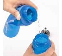 Axorafow Collapsible 500ml Soft Water Bottle for Running Cycling Hiking - Foldable Sports Hydration Bag Having 135° Bite Valve Oval/round Bottom Heat-resistant to 100°c(OVAL BOTTOM)