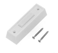Axorafow Exterior Abs Wall-mounted Wired Design with Illuminated Led Lighted Button Doorbell Push Switch Home for Compatible with Dc 12-24v Doorbell Systems White