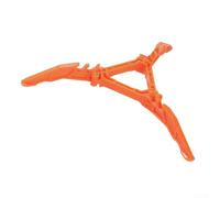 Axorafow Foldable Canister Camping Stove - Nylon Fuel Tank Bracket with Tripod Base, Compact 20x3cm Unfolded, 10x3cm Folded, 31g Lightweight Butane Cartridges(Orange)