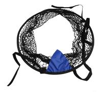 Axorafow Foldable Soccer Target Compact Goal Diameter Training - Nylon Corner Cm Net 60 Practice for Black Portable 200g Net Football Training Equipment