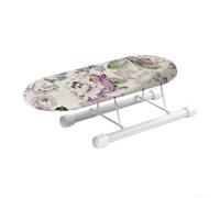 Axorafow Folding Ironing Board with Adjustable Height, Compact Desktop Sleeve Panel Small, Heat Resistant with Non-Slip Legs and Storage Hook Home Use(3)