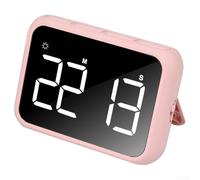 Axorafow LED Electronic Kitchen Timer with Countdown & Stopwatch, 3 Volume Levels Including Silent Mode, Magnetic Back & Cooking Study Meeting, Large Display(Pink)