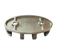 Axorafow Marine ZigZag Cleat 316 Steel, No-Knot Rope Tie Down Canoe Boat Dock Pier Trailer, Compact Anchor Fitting with Install, Silver, 3-1/2 x 1-3/4 x 15/16 Inch