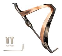 Axorafow Mountain and Road Bikes - Lightweight Enduring Secure Hold with 65mm Mounting Hole Spacing 148mm Length Dark Green Aluminum Alloy For Bike Water Bottle for Cage(COPPER COLOR)