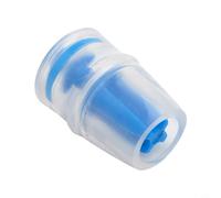 Axorafow Nozzles for Compatible with Hydration Sports Elastic Bags Outdoor Bladders - Soft Odorless Bottles 4-pack Silicone Bite Valves Replacement Cycling Water (2.7 x 1.8 cm Red/Blue/Black)(blue)