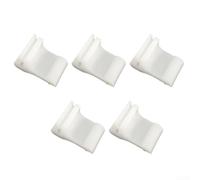 Axorafow OEM 71749907 ABS Windshield Mounting Clip Set for Panda 2003-2012, 5 Clamp Air Intake Fasteners for Exterior Mouldings and Trim, White Pack of 5