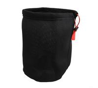 Axorafow Outdoor Mesh Storage Bag Camping & Hiking - Breathable, Thickened Anti-Collision Pouch Pots, Tableware, Buckets - Lightweight Travel Organizer (Black)(22 * 25cm)