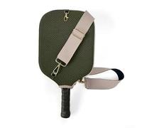 Axorafow Pickleball Paddle Cover Neoprene Storage Bag with Adjustable Strap - 9.4 X 12.2 Inches (24 x 31 cm) Water-resistant Scratch-proof for Franklin Selkirk and Standard Paddles(GREEN)