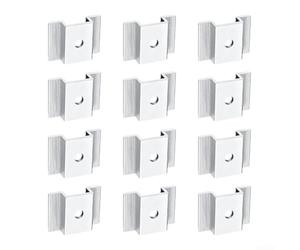 Axorafow Pv System Installation Solar Secure Style Alloy Pressed Panel Mounting Clamps Photovoltaic 12 Pcs Dependable Medium Voltage Blocks Aluminum