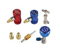 Axorafow Quick Couplers Set Having Valve Core Remover Brass Low Pressure Ac Set Quarter a 1 over 2 Charging Hoses Hvac Tools