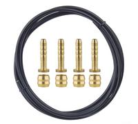 Axorafow Reinforced Hydraulic Disc Brake Aramid Inserts Having Olive 2.5m Set for Bh59/bh90 - Hose Fiber Connectors Heat Resistant Tensile Tear Resistant Brake Line(BH59)