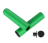 Axorafow Silicone Handlebar Grips for MTB - 5.67mm Thick Anti-Slip Shock-Absorbing Bike Grips, Tool- Installation, Black & Multi- (1)(green)
