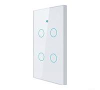 Axorafow Smart Switch, WiFi Forlight Switch For Alexa And For Tuya App | Remote Control Digital-Timer Schedule, 10A 100-240V Single Live/Neutral Wall Switch for Home Automation, White