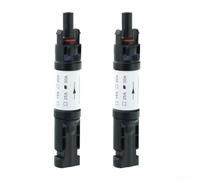 Axorafow Solar Diode Connector 30A Reverse Current Blocker PV System Safety Device IP67 Rated 1000V DC 11cm Length Black Set