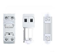 Axorafow Solid State Switch Module 220V DC to AC, 10A-100A HighCurrent with HeatSink, Fast Switching ≤10ms, LED Indicator for Industrial Automation, DIN Rail Mount(DA 10A)