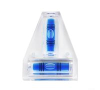 Axorafow T-shaped Level 84.5 X 64.5 Millimeter Transparent Level Having Dual Mounting Holes - Caravans Motorhomes Picture Frames Furniture Diy Projects(Blue)