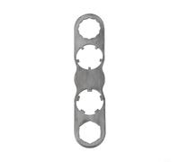 Axorafow Tc4 Alloy For Bike Pedal Wrench - 13.3 Cm Lightweight Repair Gadget with 4 Sockets for Look For Keo Pedals Non-marring Format Silver/black/multicolor(SILVER)