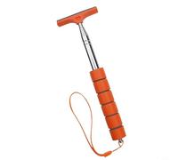 Axorafow Telescopic Car Side Mirror Squeegee with Rubber Stainless Steel Sponge Head, 100 cm Extendable Handle for Windscreen and(Orange)