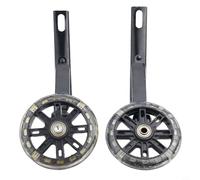 Axorafow Training Wheels for Kids Bikes - 14 or 16 or 20-inch Variable Auxiliary Balance Wheels Having Luminescent Led Flash Pu Tires Quiet Anti-wear Steel Frame Simple Place(20inch)