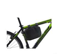 Axorafow Triangular For Bike Frame Bag for E-bikes - Waterproofed Oxford Cloth Storage Pannier with 5mm Pearl Cotton Padding Fits Upper Tube Seat Tube Dead Angle 17 X 14 X 8 Cm Black