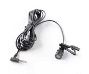 Axorafow Unidirectional 3.5 Mm Car Ceiling Microphone for Clarion For Kenwood For Pioneer Navigation Players - 300 Cm Cable Electret Condenser Low Impedance