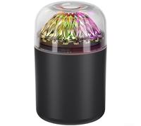 Axorafow Usb Carryable Humidifier 180ml with Mist Ambient Dual Quiet Operation Car Home Office Spray Light Modes White Desktop Use 36db (Black)