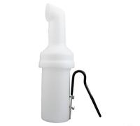 Axorafow Wear-resistant Kettle Filler Bottle Having Holder for Push-pull Plastic Carts - Lightweight for Sand Course Maintenance (Black or White 35.5-38.5 cm)(WHITE)