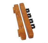 Axorafow Wooden Wall-mount Pool Cue Rack 4-slot Snooker Holder for Billiards Accessories - Compact 270mm Hanging Organizer for Cues Gloves Towels (Black/Red/Yellow)(YELLOW)