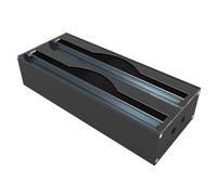 AXOTEN Acrylic 2-in-1 Foil Dispenser with Cutter, Cling Film Dispenser, Foil Dispenser, Made of Acrylic Cling Film, for Kitchen Drawers (2 Slots)