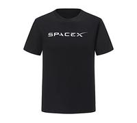 Axowr Elon Musk SpaceX T-Shirt for Men and Women, Black, XL