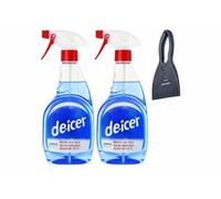 AXpower Inspirational Technology Empowering People De-Icer Trigger Spray 500ml - Pack of 2 with Ice Scraper | Fast-Acting Car Window & Windscreen De-Icer | Winter Ice Removal Spray for Vehicles