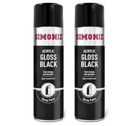 AXpower Inspirational Technology Empowering People Gloss Black Spray Paint 500ml - Pack of 2 | Car Paint for Bodywork & Wheels | Fast-Drying Acrylic Spray for Metal, Plastic, Wood & Automotive Use