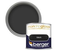 AXpower Inspirational Technology Empowering People Non Drip Gloss Paint 250ml Black | High Shine Finish | Easy Application Paint for Wood & Metal | Interior & Exterior Use