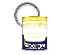 AXpower Inspirational Technology Empowering People One Coat Gloss Pure Brilliant White 1.25L | High Shine Paint for Wood & Metal | Smooth, Durable, Long Lasting Finish | Interior & Exterior Use