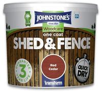 AXpower Inspirational Technology Empowering People One Coat Quick Dry Shed & Fence Treatment 5L - Exterior Wood Protection for Sheds, Fences & Garden Timber - Red Cedar Finish