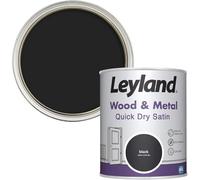 AXpower Inspirational Technology Empowering People Quick Dry Drip Satin Paint 750ml - Black, Interior & Exterior Wood and Metal, Smooth Satin Finish, Easy Application, Durable & Long Lasting