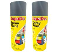 AXpower Inspirational Technology Empowering People SupaDec Spray Paint Matt Anthracite 400ml (Pack of 2) | Quick Dry Multi-Surface Aerosol Paint | Smooth Even Finish for Metal, Wood, Plastic & More