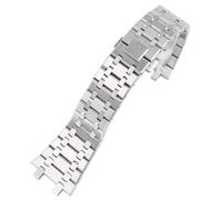 AXPTI For AP Royal Oak Fine steel watch band 15400/26331/15500 men watch chain 26mm 28mm watch band accessories(28mm)
