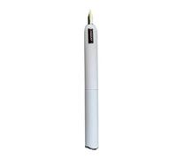 AXPTI Fountain Pen Black Titanium 14K Gold Tip Nib Ink Retractable Pens Office Stationery Pen(White RoseGold)